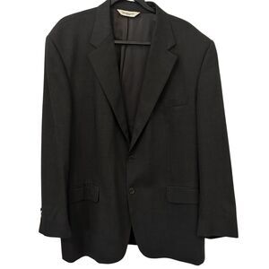 Pronto Uomo 46R Gray 100% Wool Mens Blazer Suit Jacket Sport Coat Italy Classic